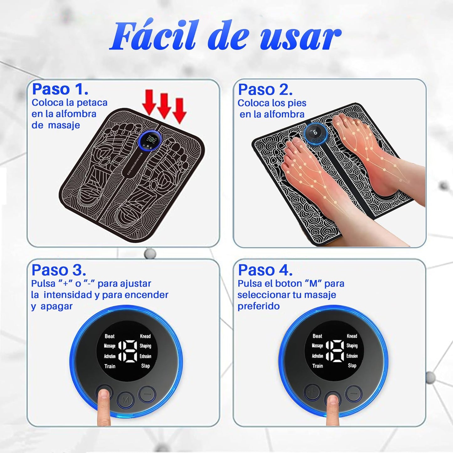 Electro-masajeador de pies Skintec®