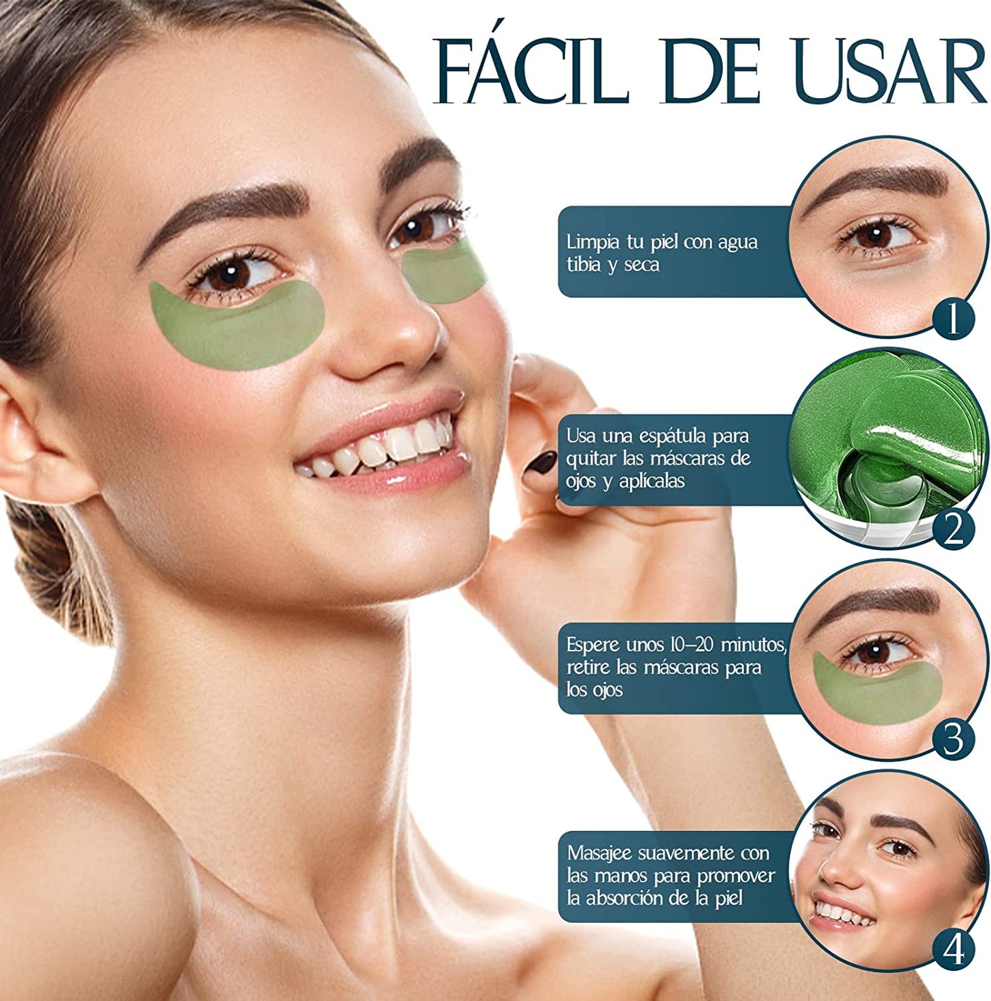 Parches de ojos Aloe Vera Skincare® (60 unidades)